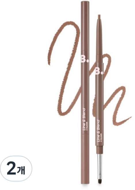 비바이바닐라 무드 온 라인 앤 블렌드 아이라이너 0.12g, BR02 헤이즐 터치, 2개