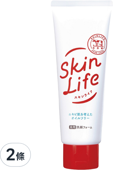 COW STYLE 牛乳石鹼 滋卿愛青春調理洗面乳, 130g, 2條
