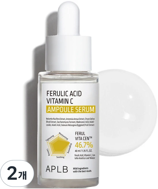 APLB 페룰산 비타민C 앰플 세럼, 40ml, 2개 - 쿠팡