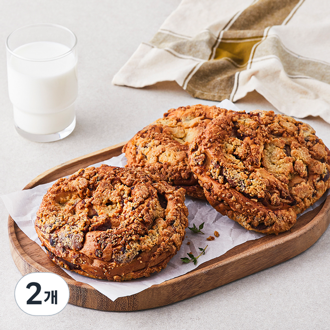 후앙 통팥 품은 소보로빵, 100g, 3개입, 2개