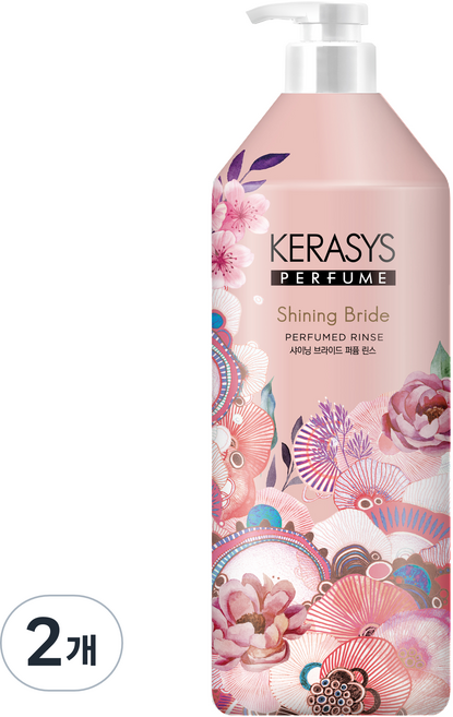 KERASYS 閃亮新娘香氛潤髮乳, 2個, 1L