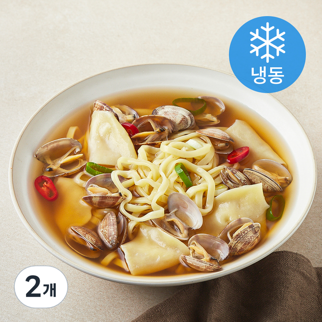 어나더테이블 바지락 폭탄 칼제비 (냉동), 1.05kg, 2개