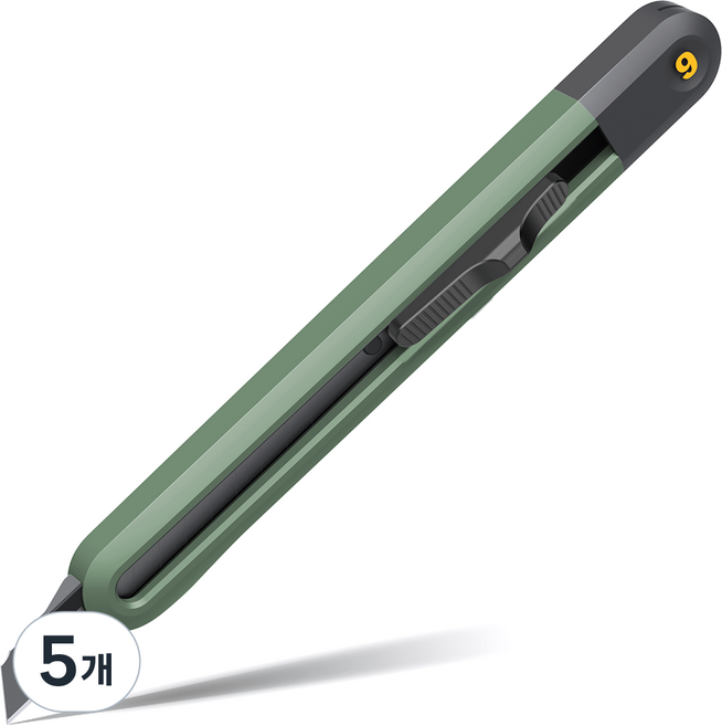 deLi 得力 家用系列 美工刀 綠色 9mm EHT4009L, 5個