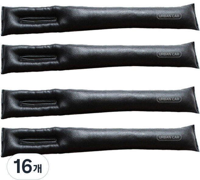 어반카 차량용 틈새쿠션 4p, 블랙, 16개