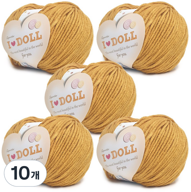 니뜨 아이돌 실 45g, 4 머스타드, 10개