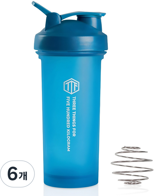 삼대오백 프리미엄 쉐이커 보틀, 블루, 800ml, 6개