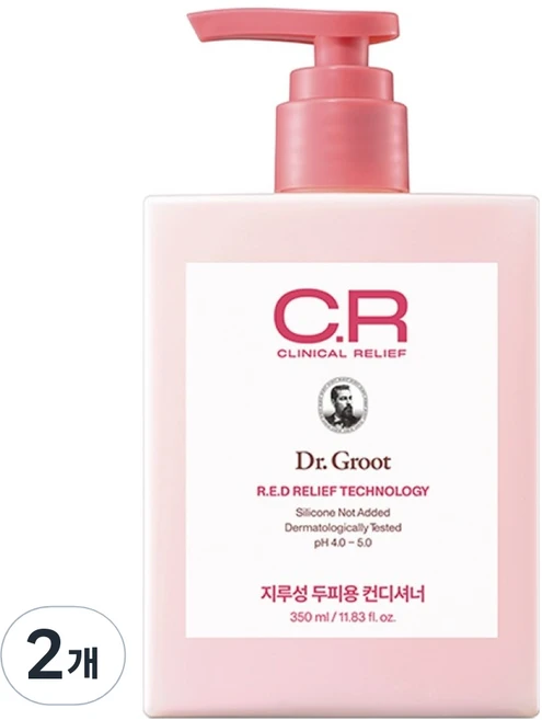 닥터그루트 클리니컬 릴리프 지루성 두피용 컨디셔너, 2개, 350ml - 쿠팡