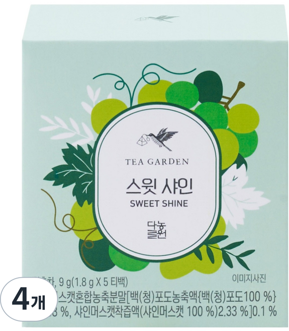 다농원 스윗샤인 차, 1.8g, 5개입, 4개
