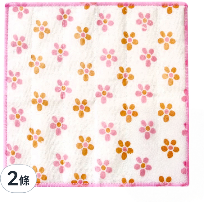 KOKUBO 小久保 八重紗擦拭布 五花瓣 30 x 30cm, 2條