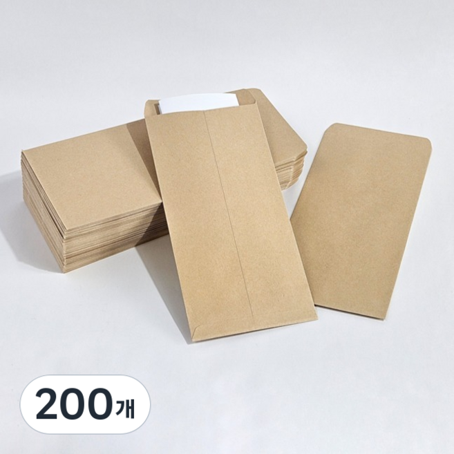文具村 牛皮 A4 信封, 200個, 105 x 220 mm