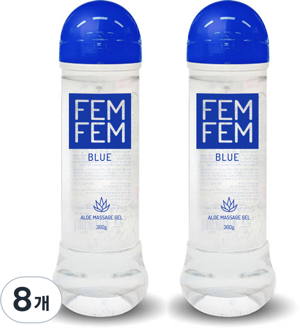 펨펨 블루 알로에 마사지 젤, 360g, 8개
