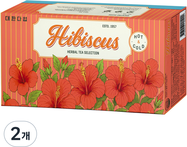 대한다업 히비스커스차, 1.8g, 2개, 100개입