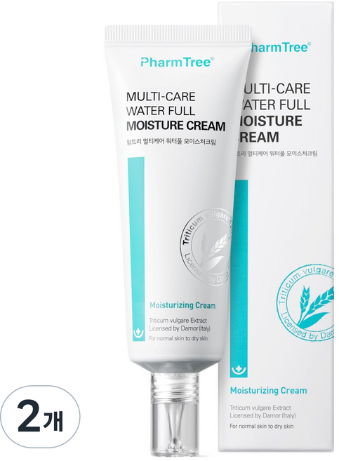 팜트리 멀티케어 워터풀 모이스처크림, 70ml, 2개