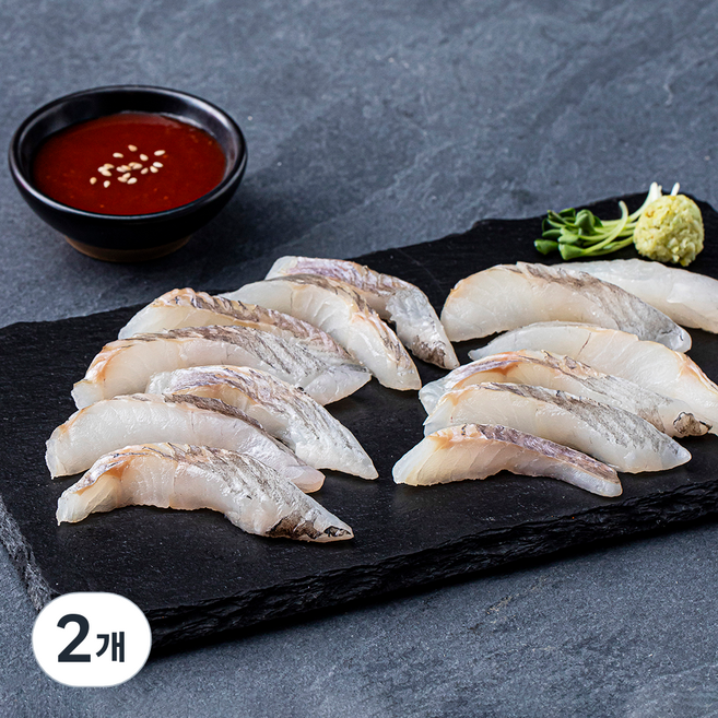 프레시컬렉션 우럭회 (냉장), 120g, 2개