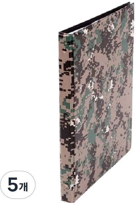 문화산업 군용 클리어화일 40p M521-71, 디지털무늬, 5개