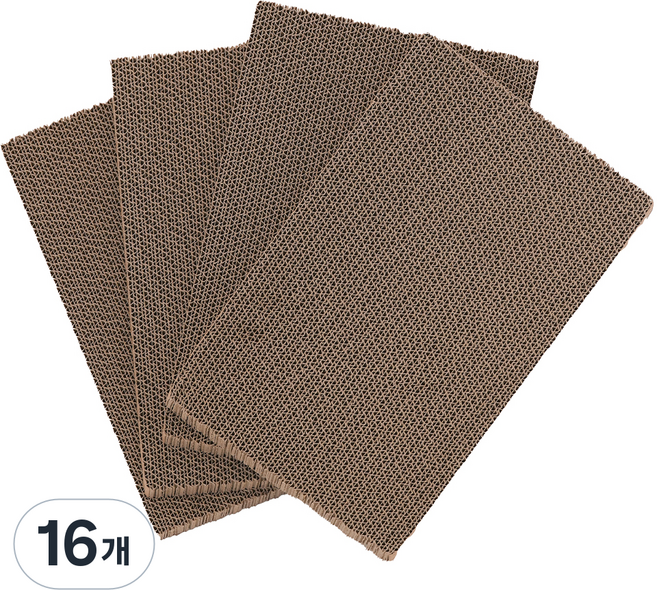 멍냥이노리터 고양이 BC골 스크래쳐 리필, 혼합색상, 16개