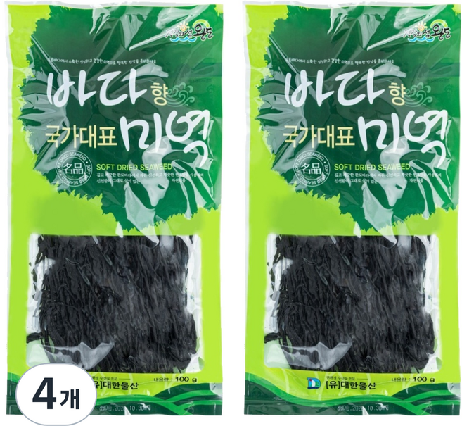 莞島產乾燥海帶芽, 4個, 100g