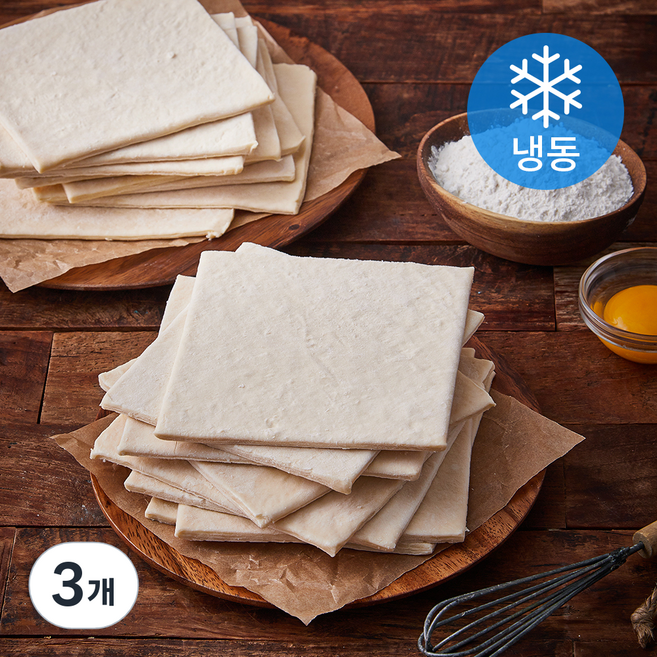 곰곰 사각 패스츄리 생지 (냉동), 55g, 20개입, 3개