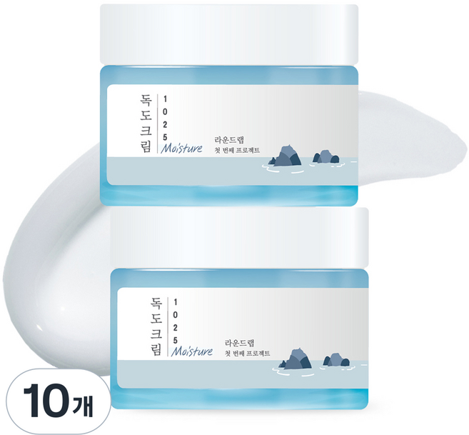 라운드랩 1025 독도 수분 크림, 50ml, 10개