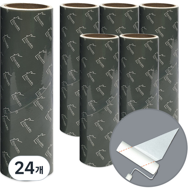 홈앤미 초강력 사선컷팅 테이프크리너 리필, 24개