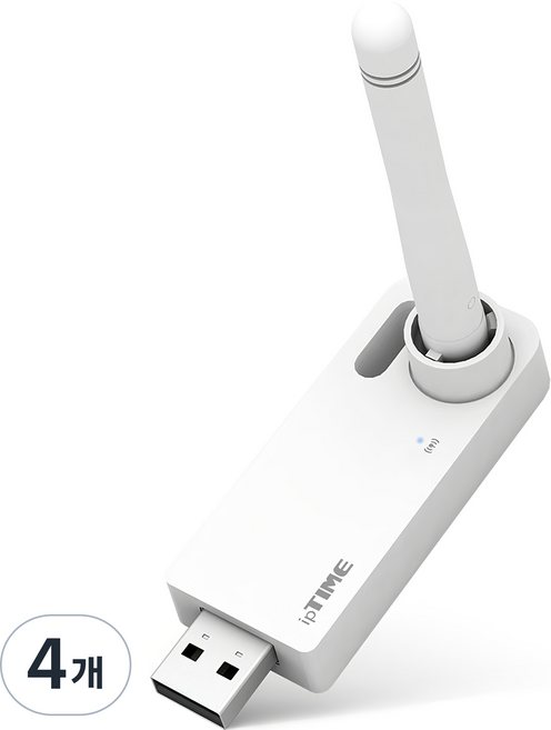 ipTIME USB 2.0 무선 랜카드 노트북용, N150UA2, 4개