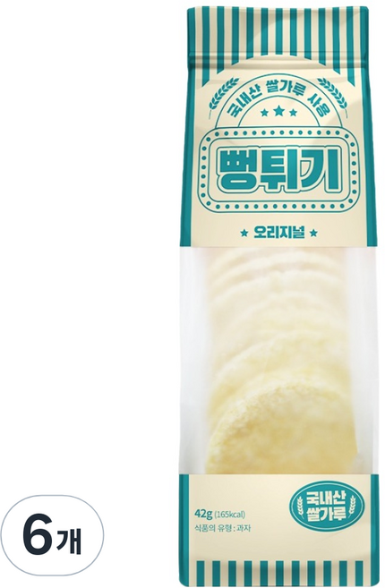 에이스엠앤티 뻥튀기 오리지널, 42g, 6개