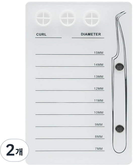 Ramong 睫毛多功能支架 壓克力磁吸盤, 2個, 混色