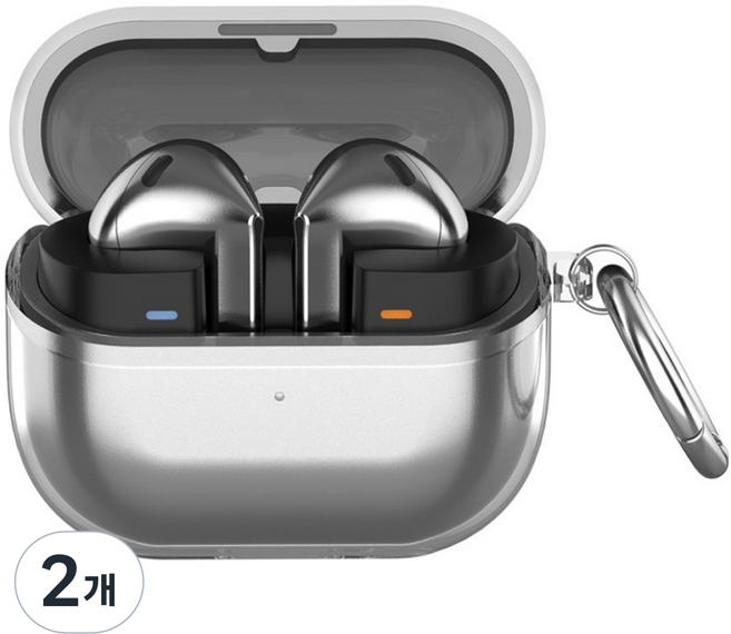 Galaxy Buds3 / Buds3 Pro 相容保護殼, 單一商品, 透明, 2個