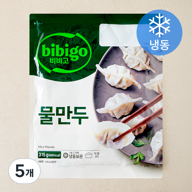 비비고 물만두 (냉동), 315g, 5개