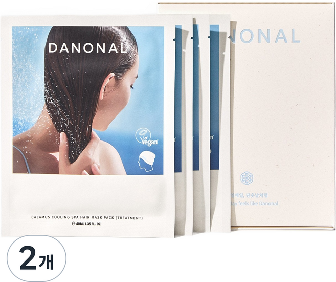 Danonal 菖蒲涼感SPA護髮膜 4入, 2個, 40ml