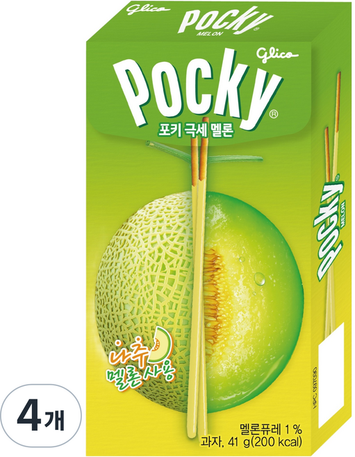 포키 극세 멜론, 41g, 4개