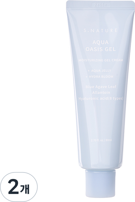 S.NATURE Aqua Oasis 水潤凝膠霜, 2個, 80ml