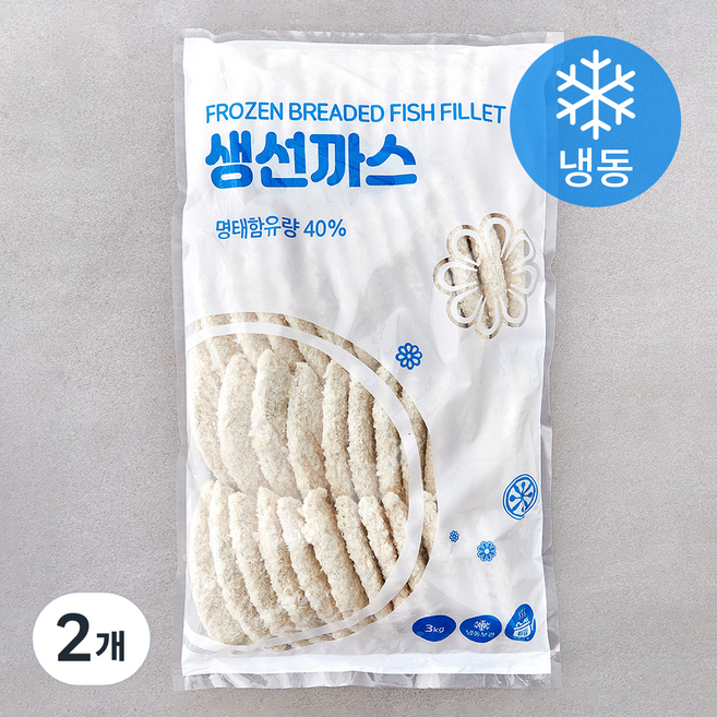 랜시 중국산 생선까스 (냉동), 3kg, 2개