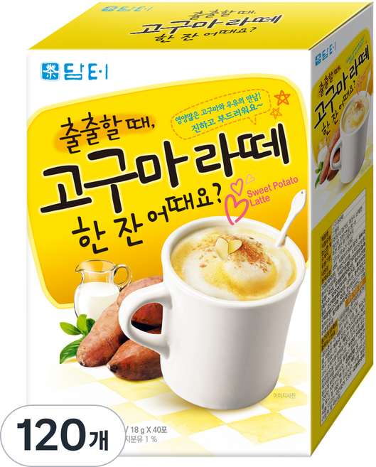 담터 고구마라떼 분말, 18g, 40개입, 3개