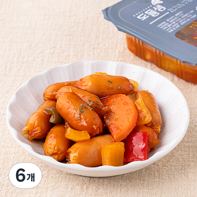 도들샘 소시지 야채볶음, 200g, 6개