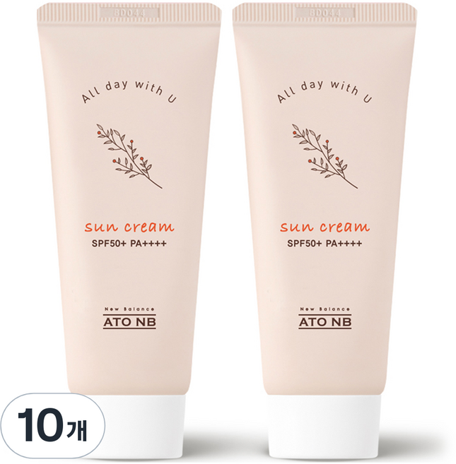 아토엔비 선크림 SPF50+ PA++++, 50ml, 10개