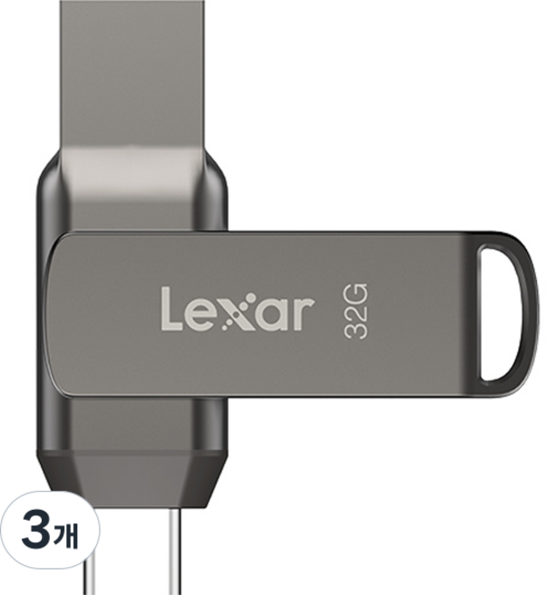 렉사 Dual Drive USB 3.2 Gen1 D400, 32GB, 3개