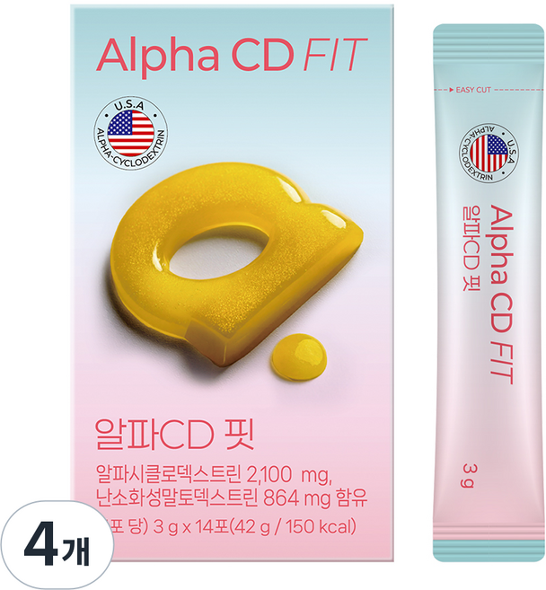 GC녹십자웰빙 알파CD 핏 14p, 42g, 4개