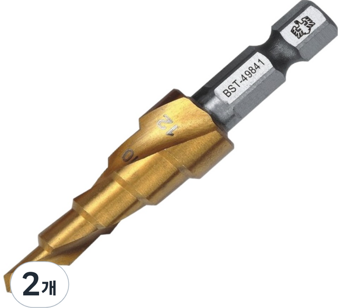 BESTIR 스텝드릴 4-12mm BST-49841, 2개
