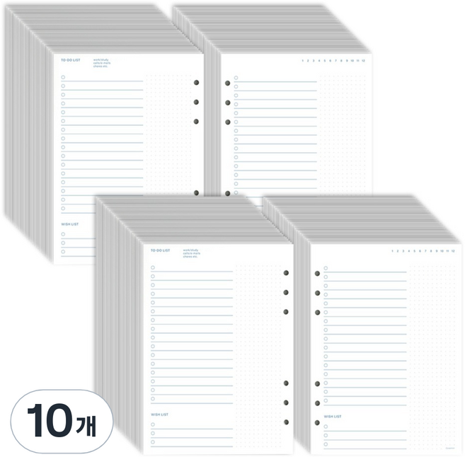 PAPERIAN My Edition A5 6孔待辦清單內頁, 10個, 40張