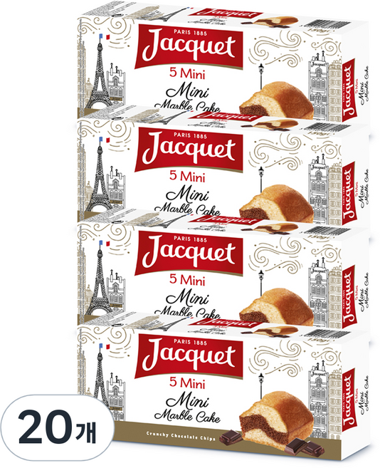 Jacquet 迷你大理石蛋糕, 135g, 20個