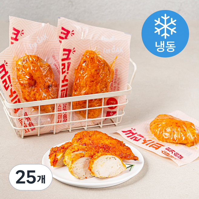 아임닭 크리스피 닭가슴살 스파이시 (냉동), 90g, 1개입, 25개