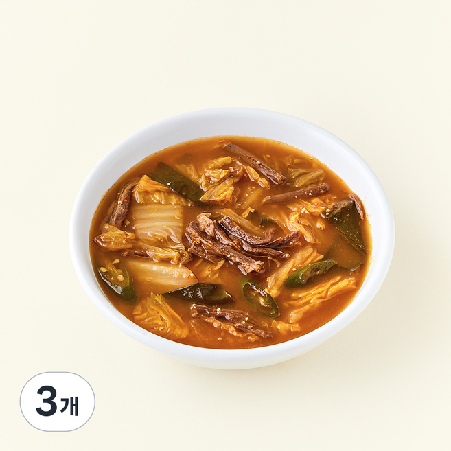 정미경키친 한우양지 배추해장국, 650g, 3개