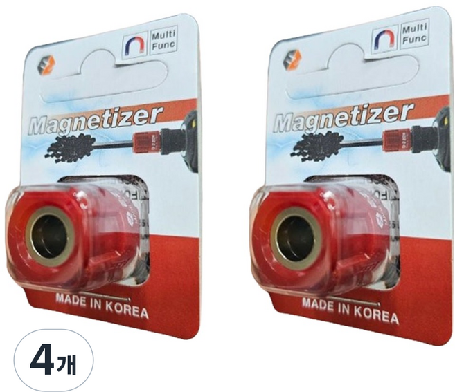 E-ZEN Ultra 磁化器 消磁器 超強力磁鐵 EQ-110 紅色, 4個