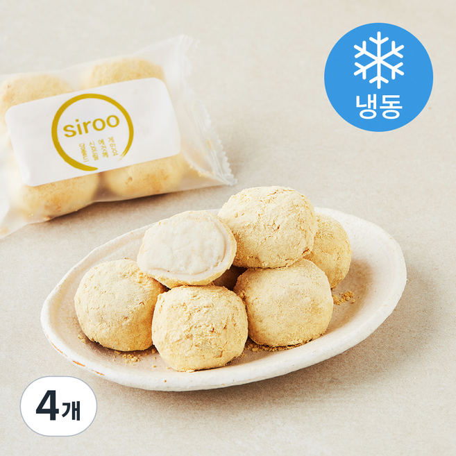 프레시오늘 정담시루 고소한 콩가루 기피궁중 인절미 (냉동), 30g, 4개, 8개입