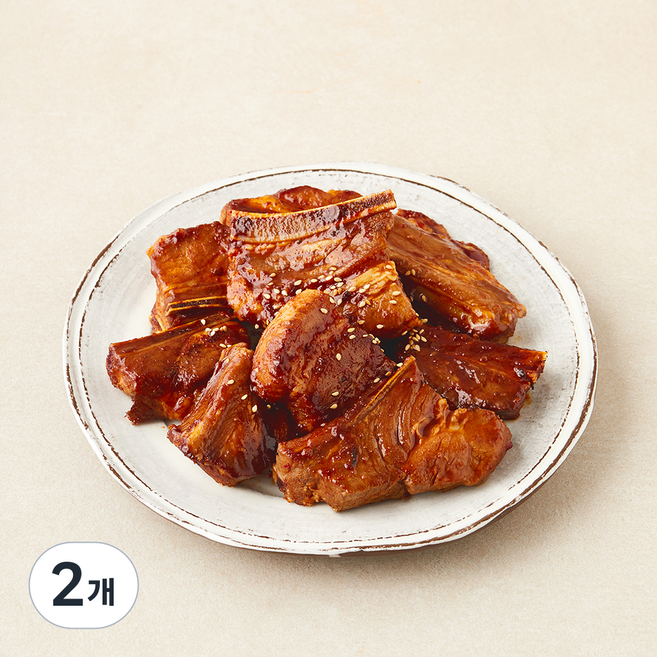 고급진 더 맛있는 매콤 한입찜갈비, 2개, 800g