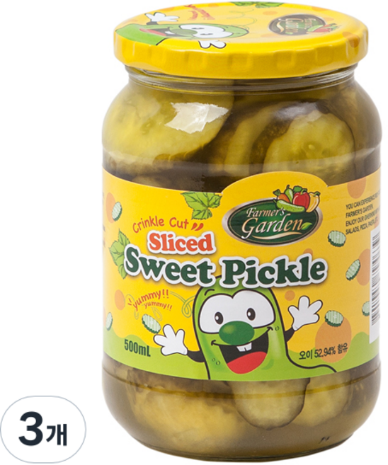 파머스가든 스위트피클 슬라이스, 520g, 3개