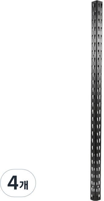 피피랙 기둥 900mm 6R11B00000090, 블랙, 4개