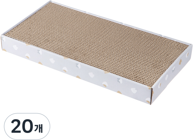 코멧 펫 고양이 스크래쳐 평판형, 혼합색상, 20개