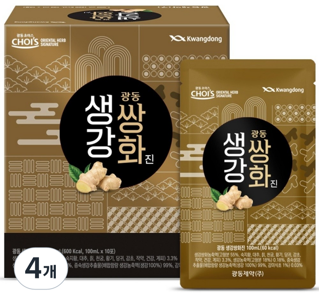 광동초이스 생강쌍화진, 100ml, 40개